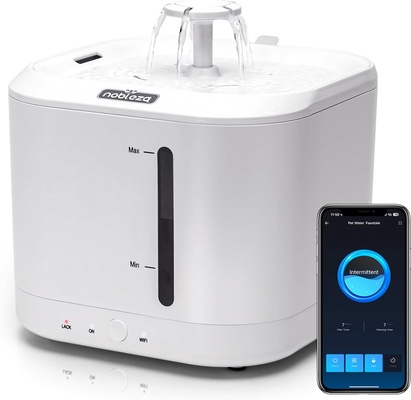 Bebedero fuente de gatos y perros automatico Nobleza con Temporizador y Control Remoto.